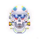 automotive bio mechanical tattoo design idea