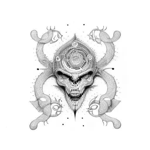 Schizophrenia tattoo design idea