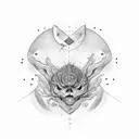 Schizophrenia tattoo design idea