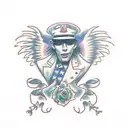 Schizophrenia tattoo design idea