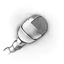 Microphone tattoo design idea
