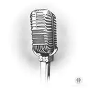 Microphone tattoo design idea