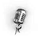 Microphone tattoo design idea