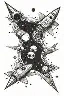 Space tattoo design idea
