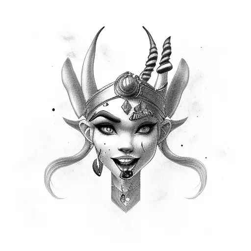 genie tattoo design idea