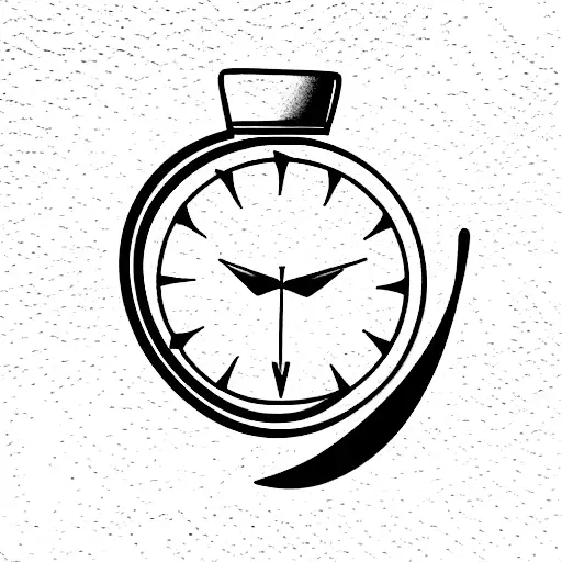 reloj de arena tattoo design idea