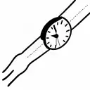 reloj de arena tattoo design idea