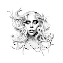 lady gaga tattoo design idea