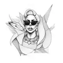 lady gaga tattoo design idea