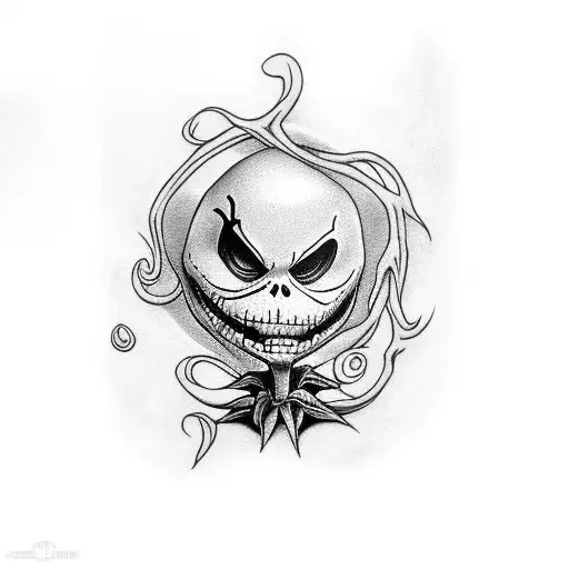 jack skellington sleeve tattoo design idea