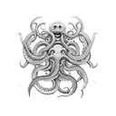 Kraken tattoo design idea