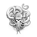 Kraken tattoo design idea