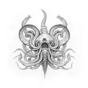 Kraken tattoo design idea