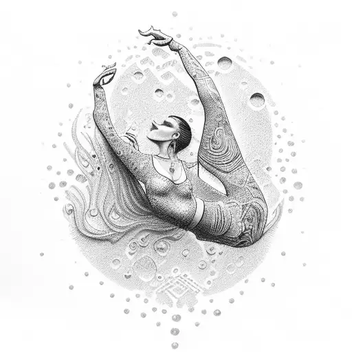 dance in the rain tattoo design idea