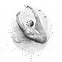 dance in the rain tattoo design idea