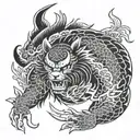 Samuri tattoo design idea