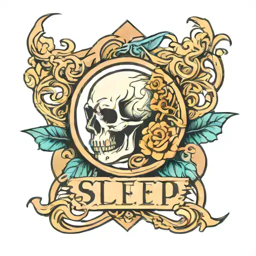 sleep token band logo tattoo design idea
