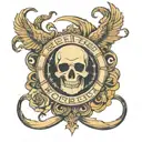 sleep token band logo tattoo design idea