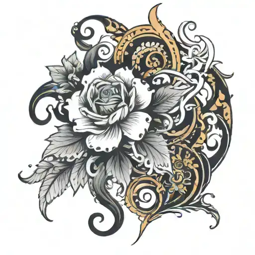 create a symbolic tatoo which represents "To genuinely perceive and empower individuals to flourish as their true selves tattoo design idea