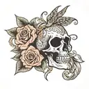 god is love tattoo design idea