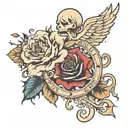 god is love tattoo design idea