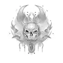 born  die tattoo design idea