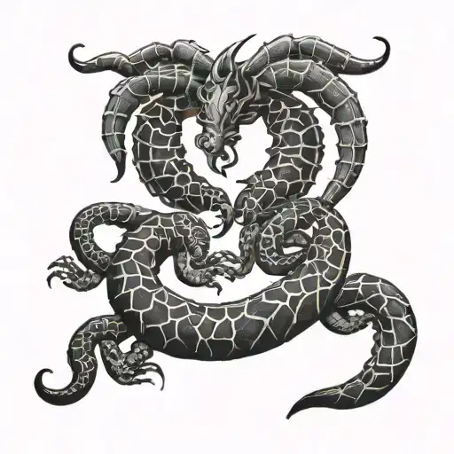 zodica signs - leo and scorpio tattoo design idea