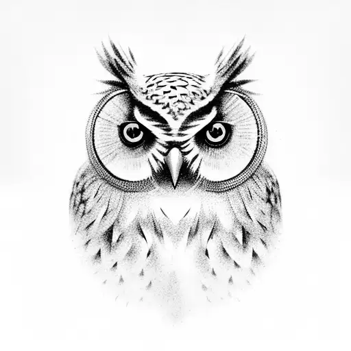 Owl tattoo design idea