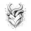 Crying Heart tattoo design idea