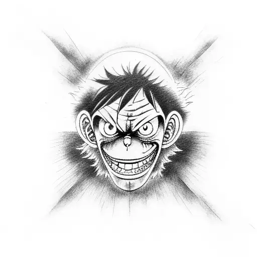 Monkey D. Luffy tattoo design idea