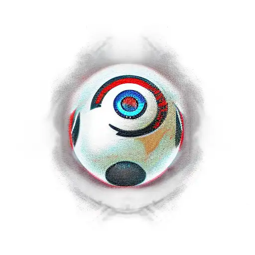 PokeBall dark mysterious  tattoo design idea