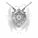 tractor with a cardinal tattoo design idea