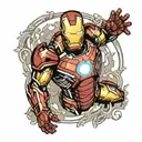 avengers Ironman captain tattoo design idea