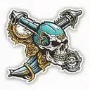 screw sticker  tattoo design idea