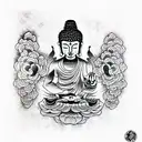 Buddha tattoo design idea