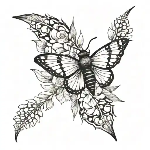 tattoos inspired by the local flora and fauna of Benidorm, such as native flowers or marine fish, shells, etc. tattoo design idea