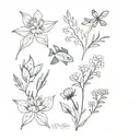 tattoos inspired by the local flora and fauna of Benidorm, such as native flowers or marine fish, shells, etc. tattoo design idea