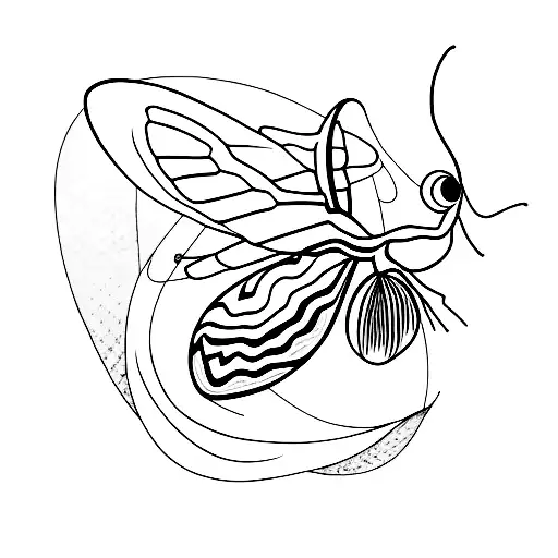mayfly tattoo design idea