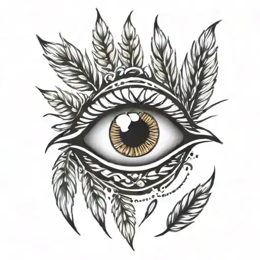wheat tattoo around eye tattoo design idea