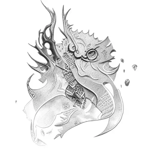 tavro and leather crafting tattoo design idea