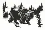 brother bear tattoo design idea