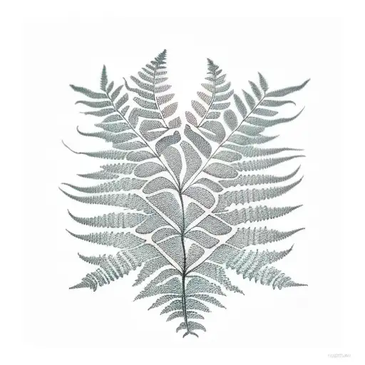 Fern Tree tattoo design idea
