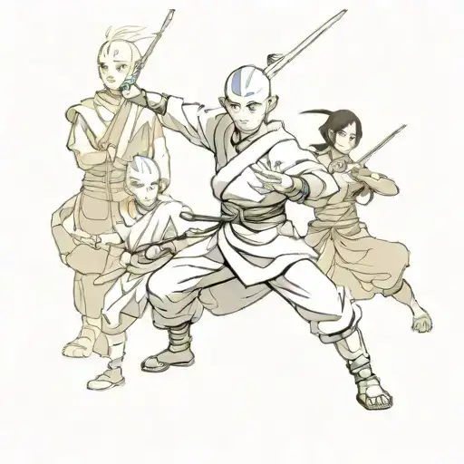 avatar the last air bender tattoo design idea