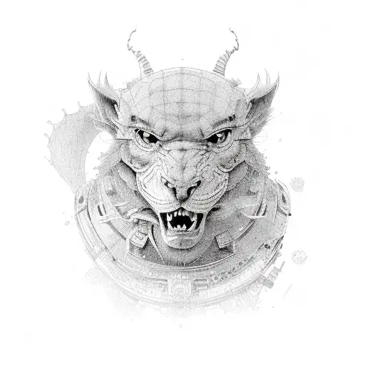 iron strip tattoo design idea