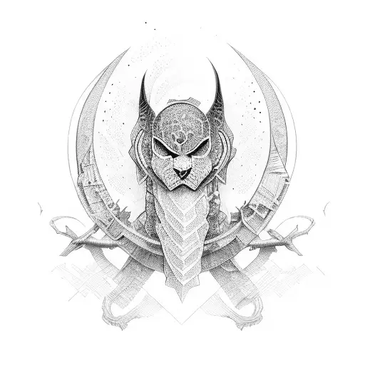 iron strip tattoo design idea