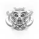 iron strip tattoo design idea