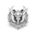 iron strip tattoo design idea