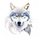 wolf and owl tattoo design idea