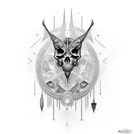 arhangel  gabriel tattoo design idea