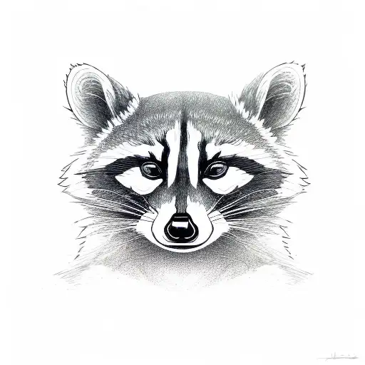 raccoon tactical tattoo design idea